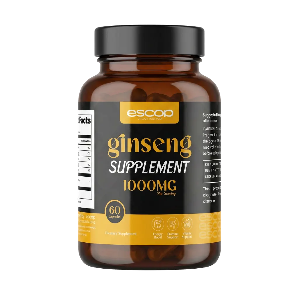 Ginseng 1000 mg — Énergie & Concentration