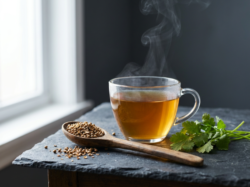 infusion de coriandre pour la digestion