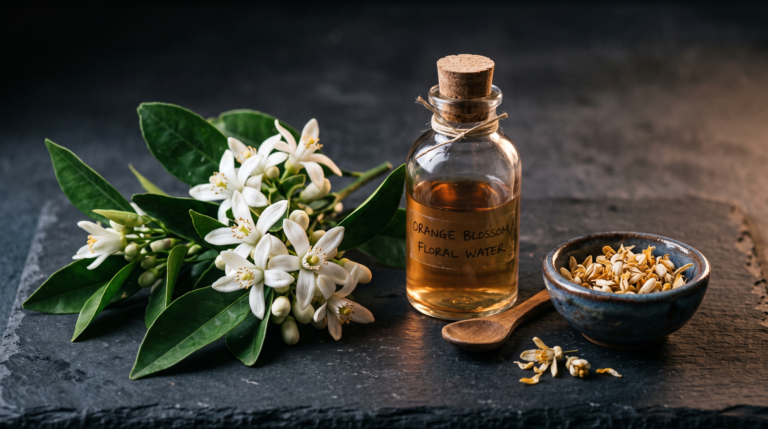 Fleurs d'oranger fraiches et eau florale, bienfaits de la fleur d'oranger